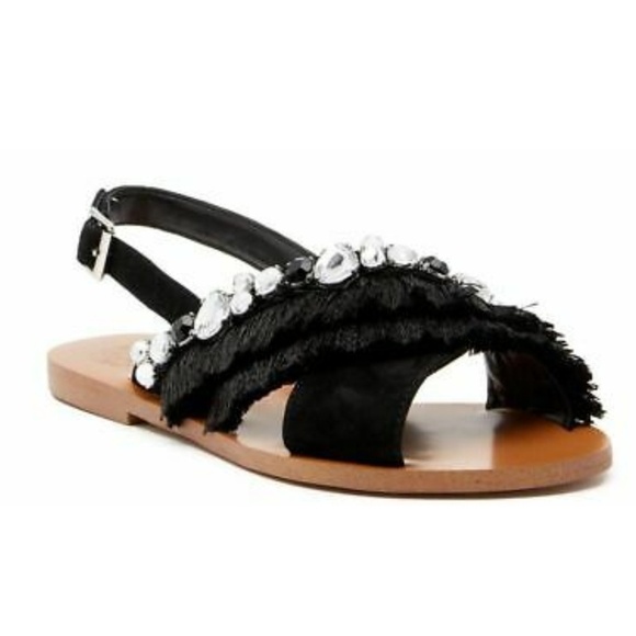 Vince‎ Camuto - Ampella Embellished Fringe Sandals